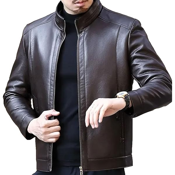 コンフェクトSHEEP LEATHER SPORTS JACKET Wjnvfioo Leather Jacket Men's Casual Thickened Plus Cashmere Sheep